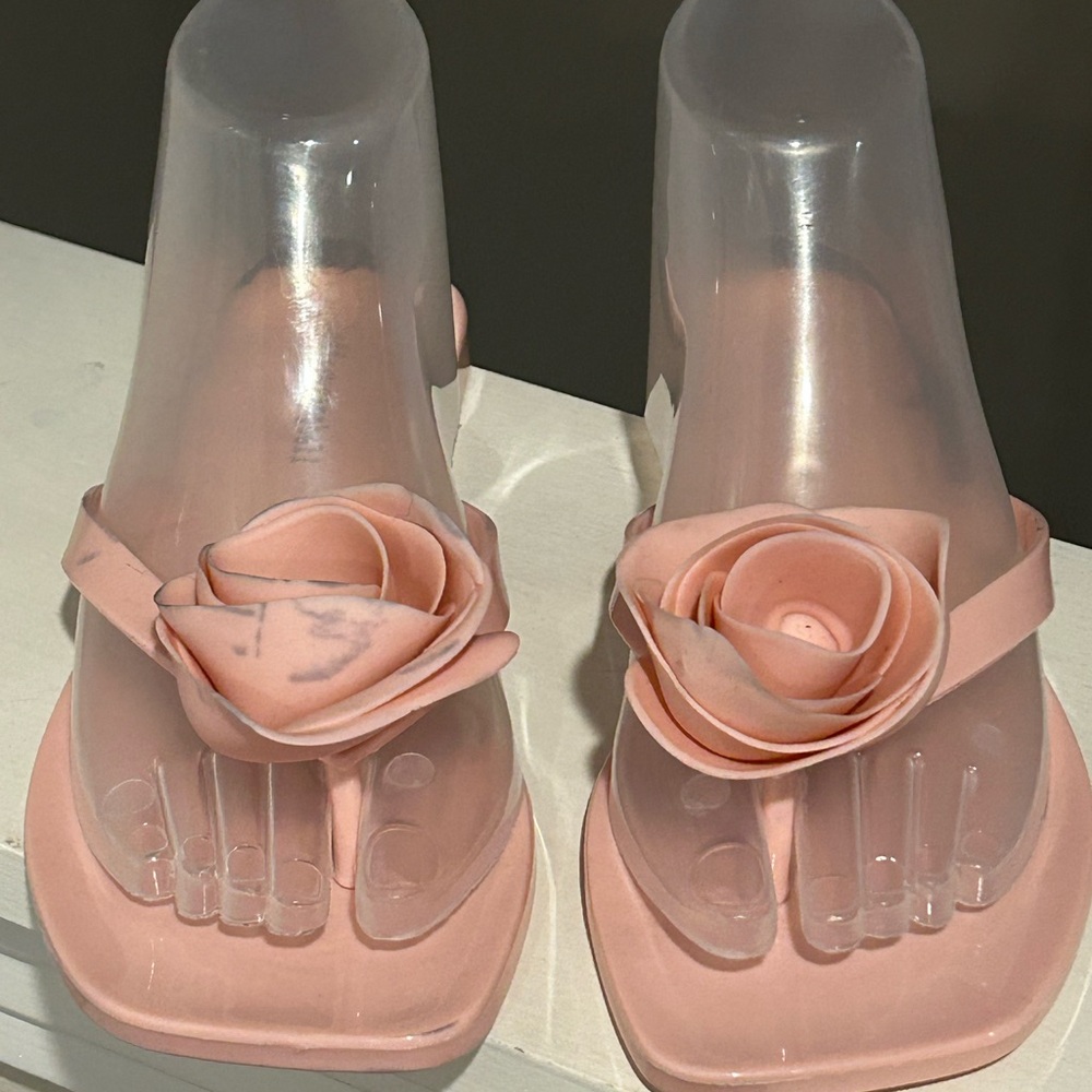 Jeffrey Campbell Women’s Sweeten Flip Flop Rose Pink Sandals Size 8 - Picture 6 of 12